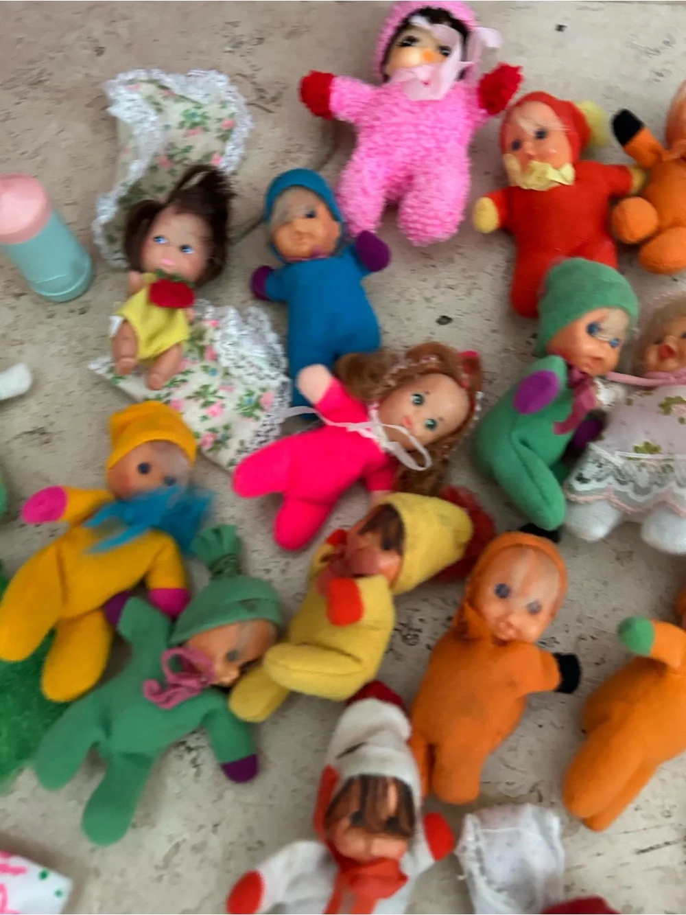Vintage Assorted Matchbox Baby Dolls and Accessories
